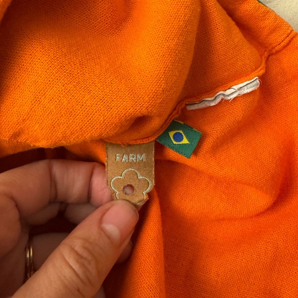 Farm Rio Brazil Colorful Abstract Print Linen Two-Piece Set - Picture 5 of 9